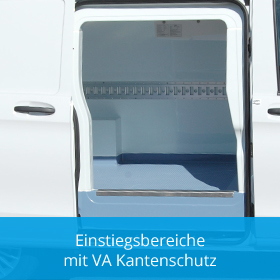 Frigovans Rent - Kühlfahrzeuge mieten mit Einstiegsbereichen mit VA Kantenschutz