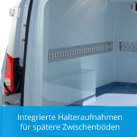 Frigovans Rent - Kühlfahrzeuge mieten mit integrierten Halteraufnahmen für spätere Zwischenböden
